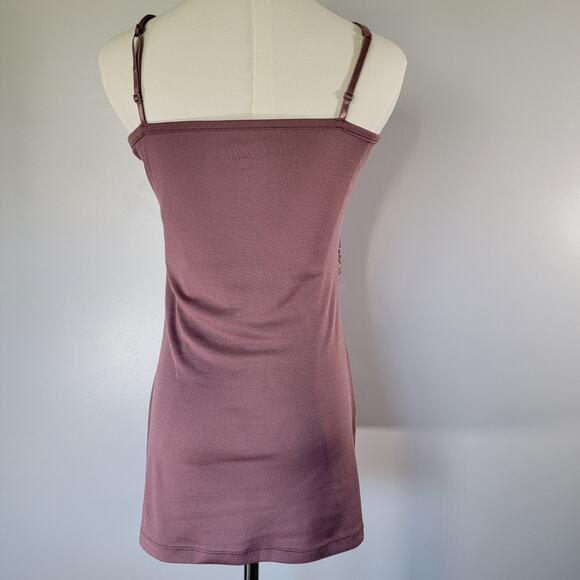 VTG Y2K Vanity Sparkly Sequin Cami Tank Top Womens M Clubwear Flashy Disco Layer - Picture 3 of 7